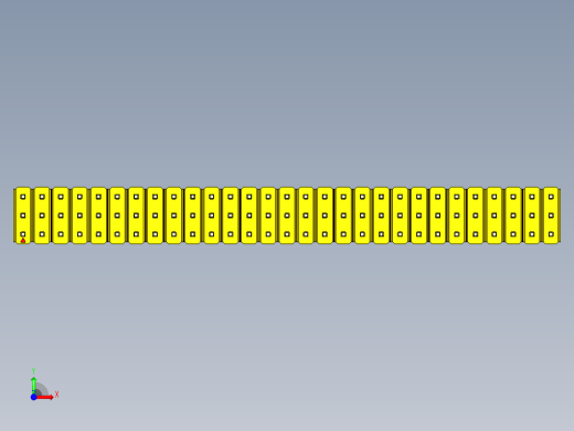 彩色公头100mil（2.54mm）系列-DS1021_yellow_3x29p_100mil_Type19_rev1.0前视缩略图