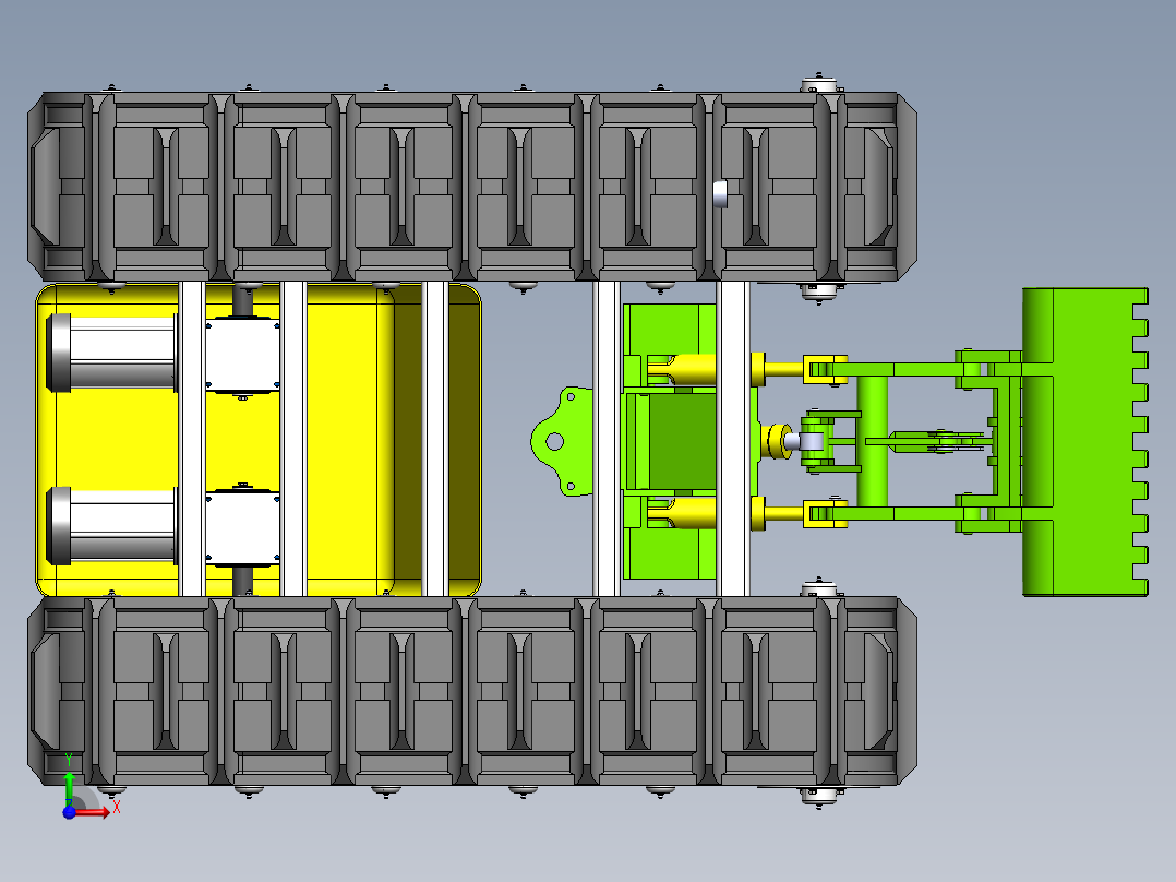 电动履带滑移装载机前视图
