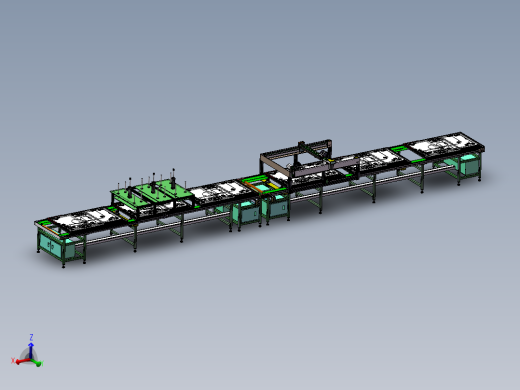 艾美特自动打胶预压一体机设备（完整3D图纸+2D工程图+采购清单）