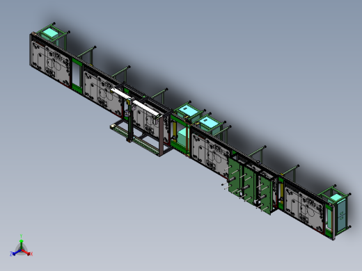艾美特自动打胶预压一体机设备（完整3D图纸+2D工程图+采购清单）正等轴测缩略图