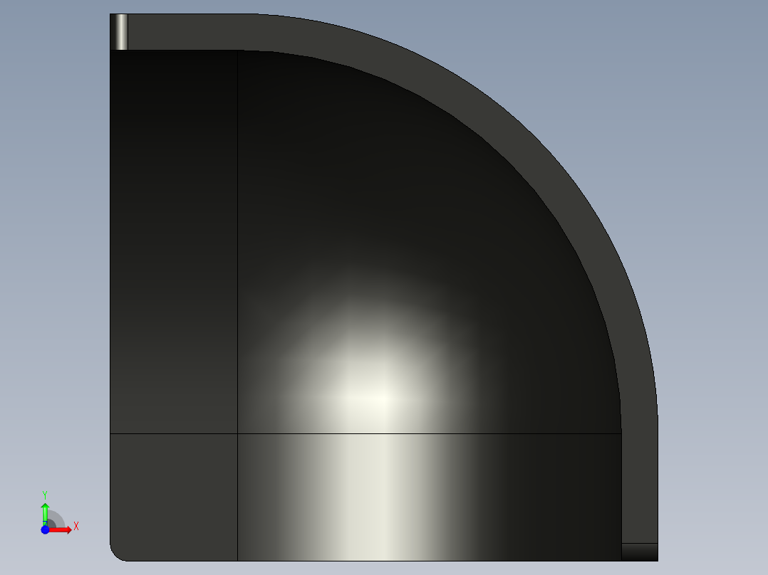 型材-BR 30X30 CORNER BRACKET DOME CAP KJN517281前视图