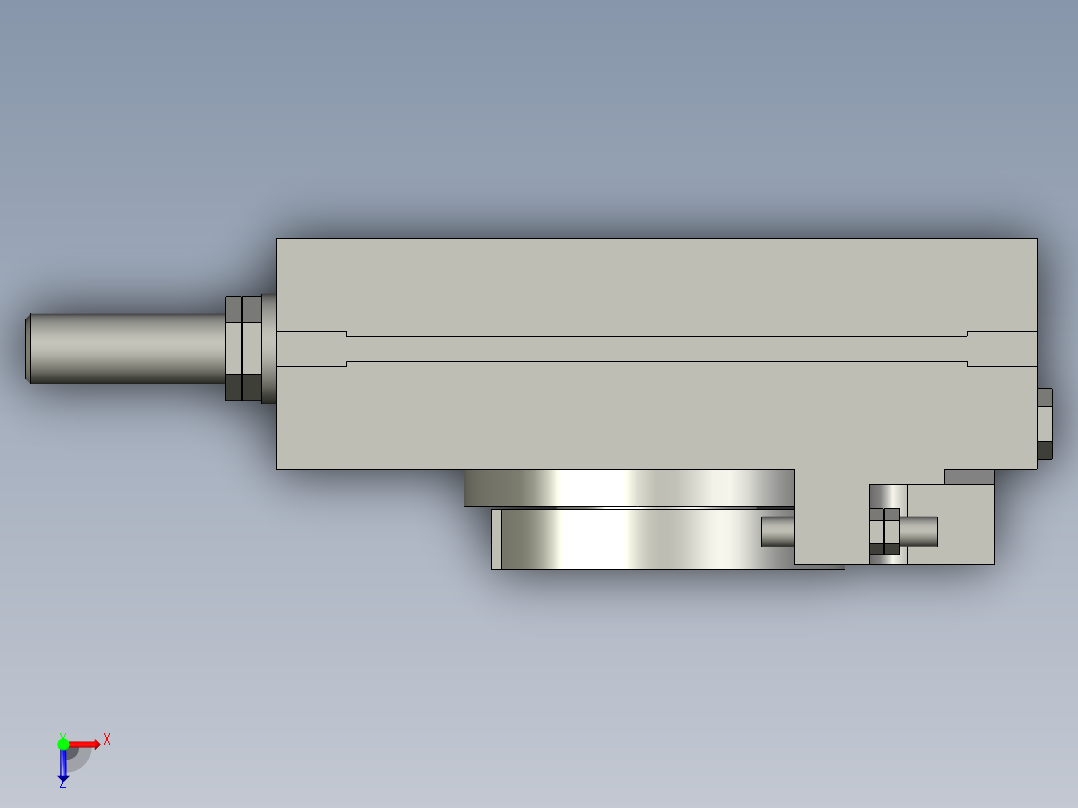 旋转气爪PRC25ST-180俯视图