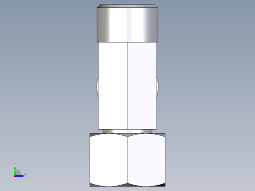 卡套式工业通用硬管接头EO_Swivel_nut_run_tee_EL12LOMD71左视缩略图