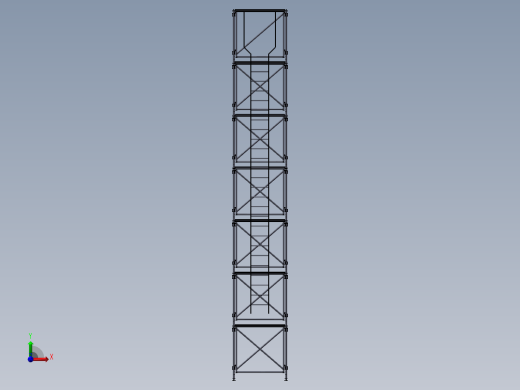 蒸汽管道模型前视缩略图