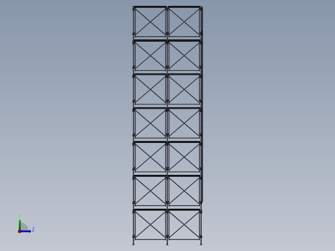蒸汽管道模型左视图