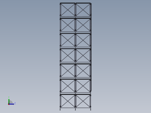 蒸汽管道模型左视缩略图