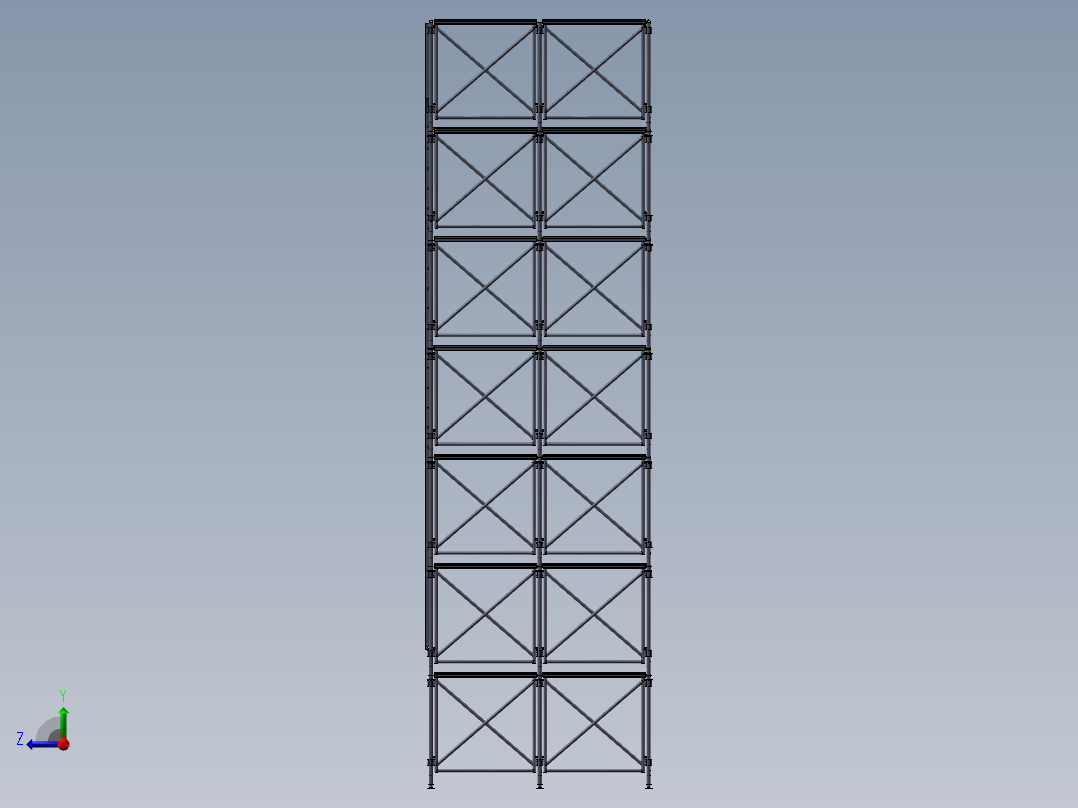 蒸汽管道模型右视图