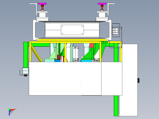 东风货车骨架自动钻孔机 (1)俯视缩略图