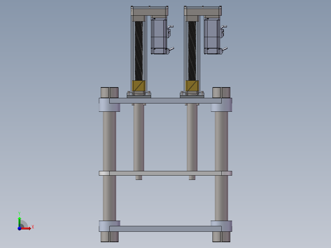 螺旋压力机三维SW模型=1148401=50前视图