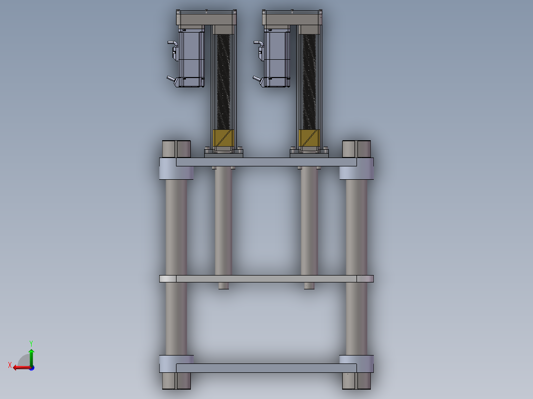 螺旋压力机三维SW模型=1148401=50后视图