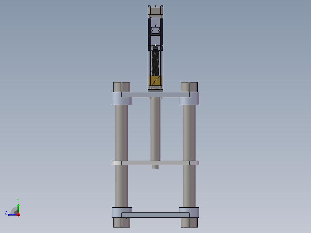 螺旋压力机三维SW模型=1148401=50右视图