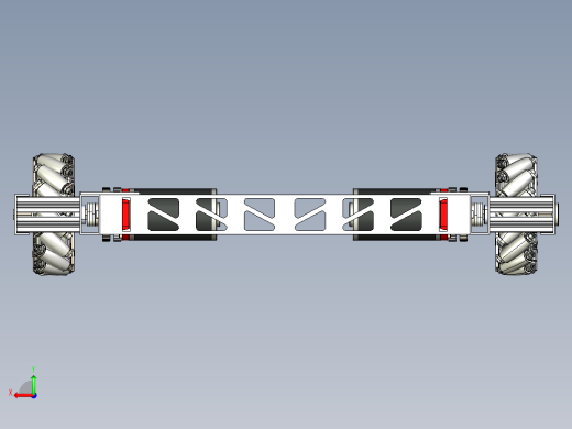 frc custom mecanum麦克纳姆轮车底盘后视缩略图