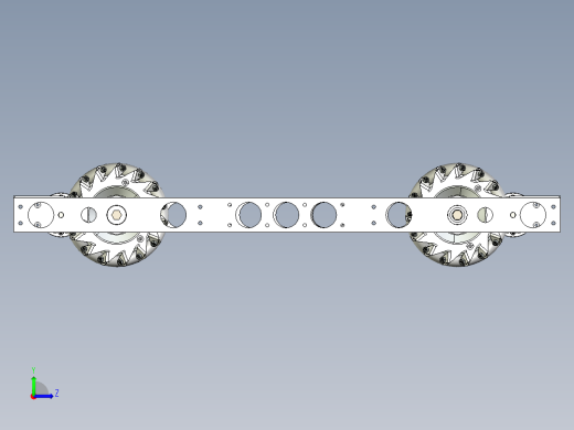 frc custom mecanum麦克纳姆轮车底盘左视缩略图