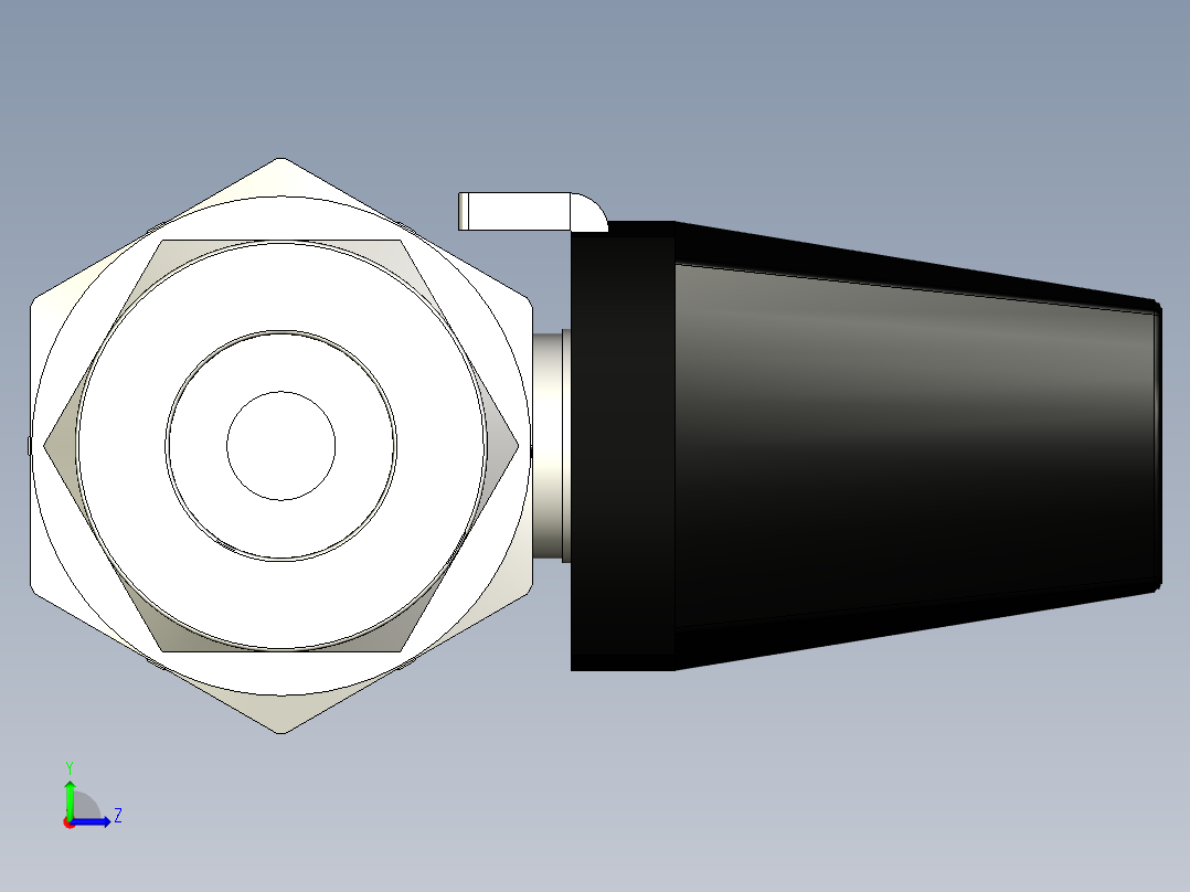 球阀-110系列12毫米Hy-Lok管接头左视图