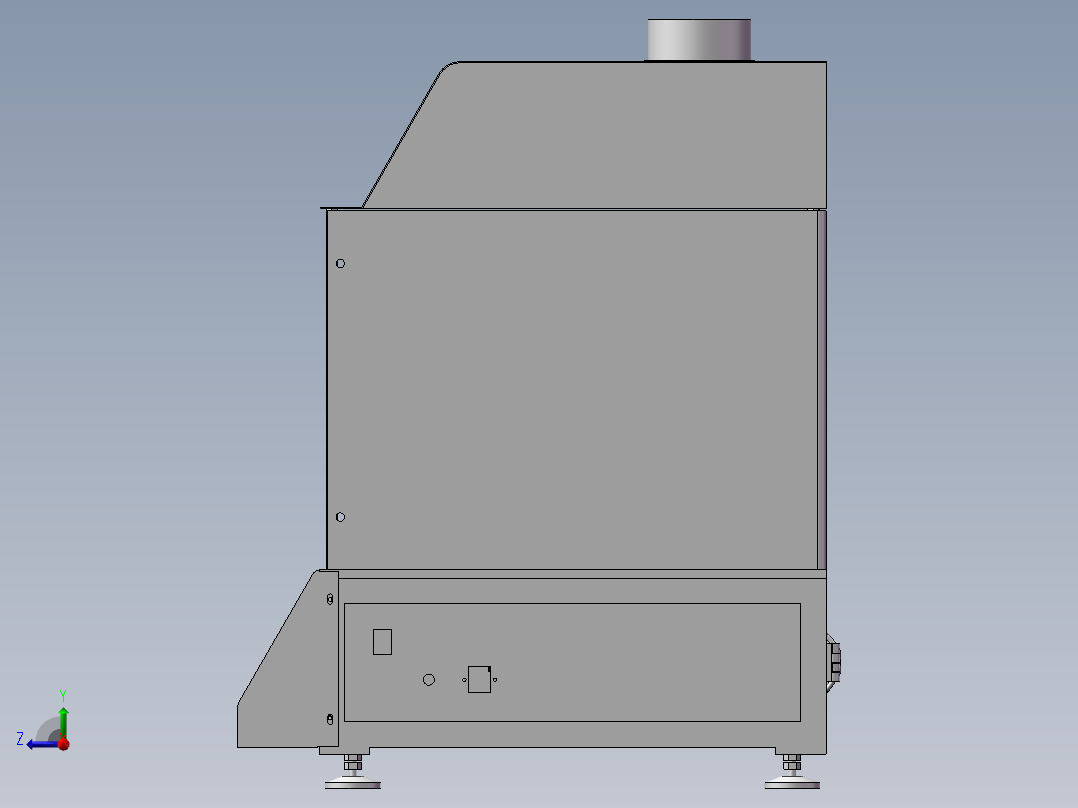 台式自动沾锡机右视图