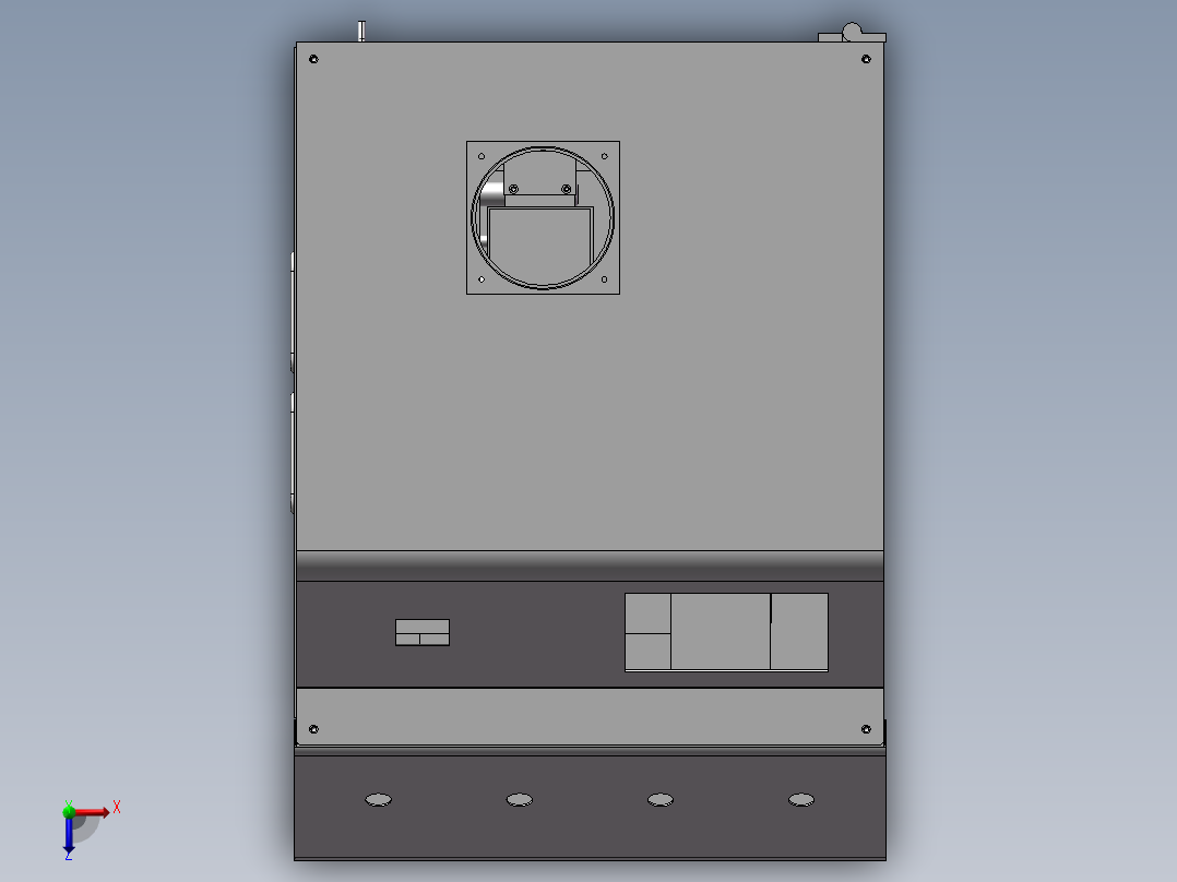 台式自动沾锡机俯视图