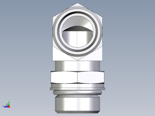 卡套式工业通用硬管接头EO_Adjustable_Locknut_elbow_WEE22LM27X2OROMDCF右视缩略图