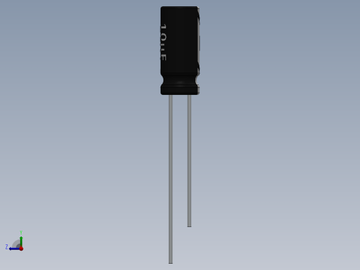电容器 二极管 电阻器-Capacitor 10uF-50V右视缩略图