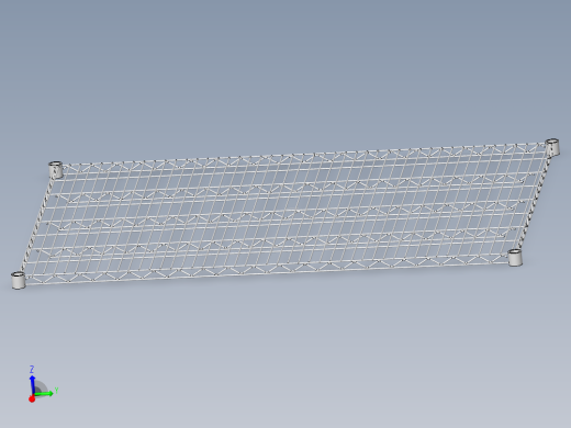 镀铬货架手推车货架