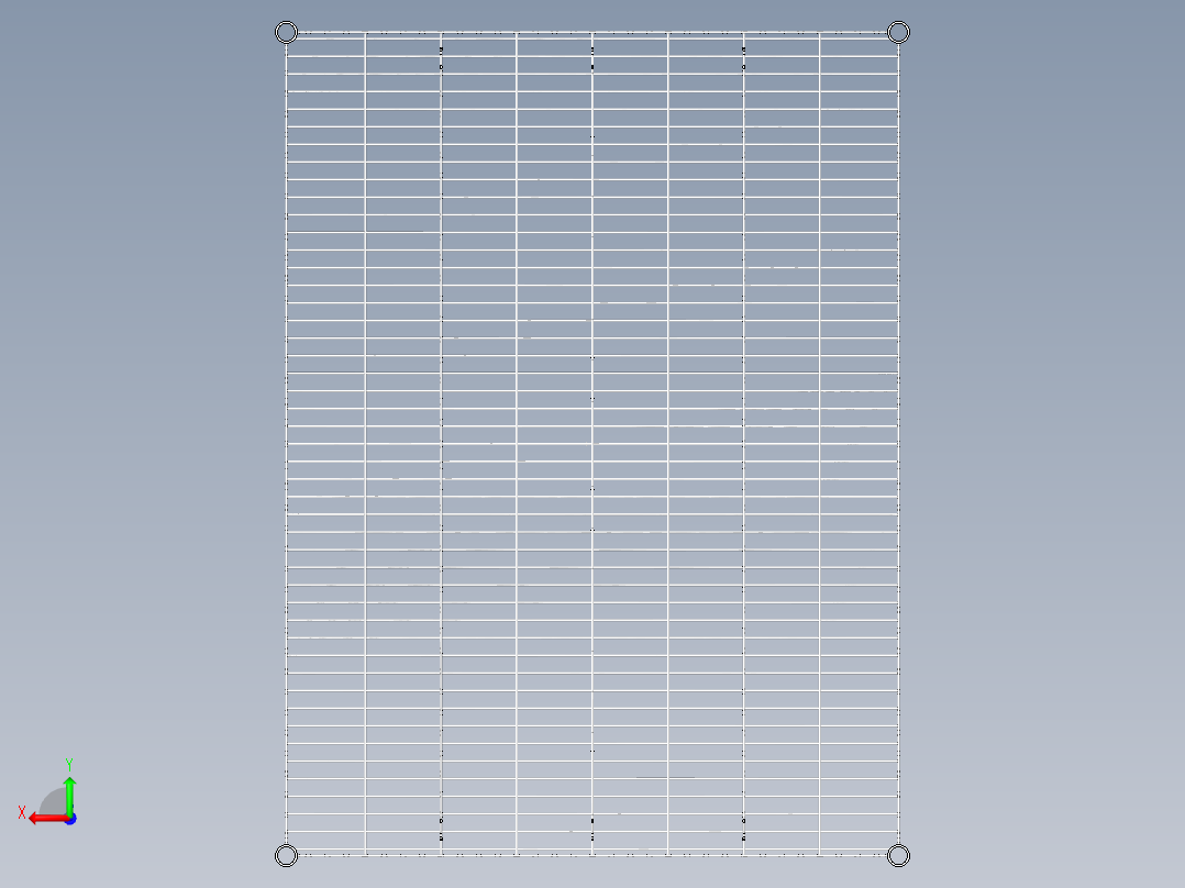 镀铬货架手推车货架后视图