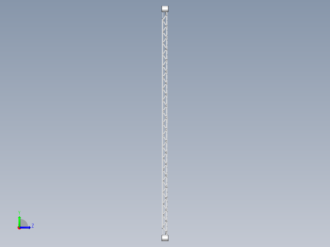 镀铬货架手推车货架左视图