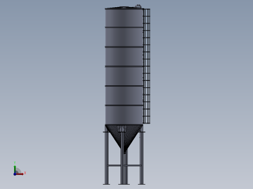 水泥筒仓前视缩略图