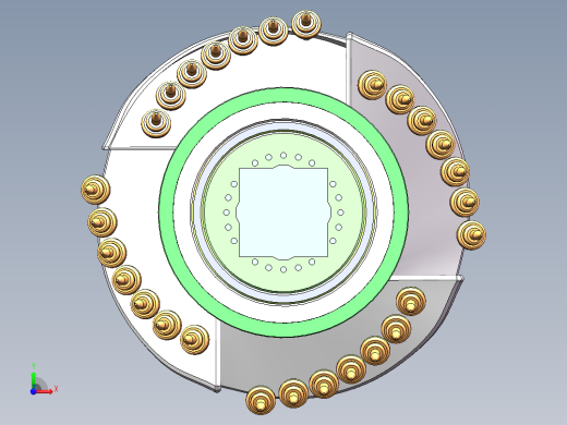 Q493-采煤机滚筒的设计【三维SolidWorks】前视缩略图