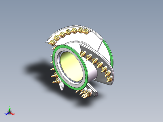 Q493-采煤机滚筒的设计【三维SolidWorks】正等轴测缩略图