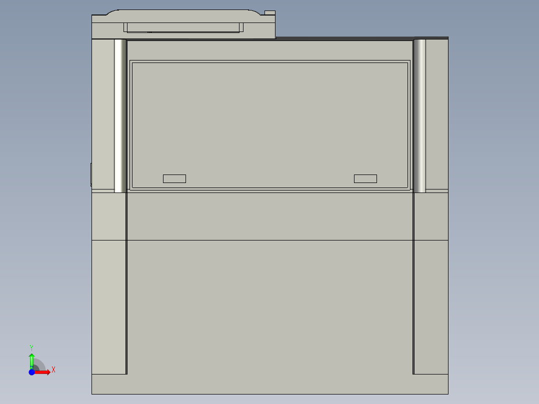 变频器 MCADID0000909_3D-CAD前视图