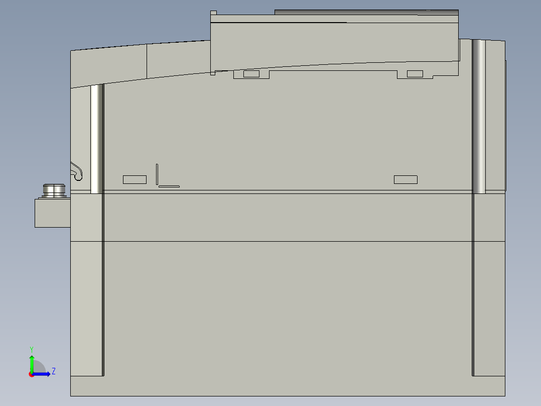 变频器 MCADID0000909_3D-CAD左视图