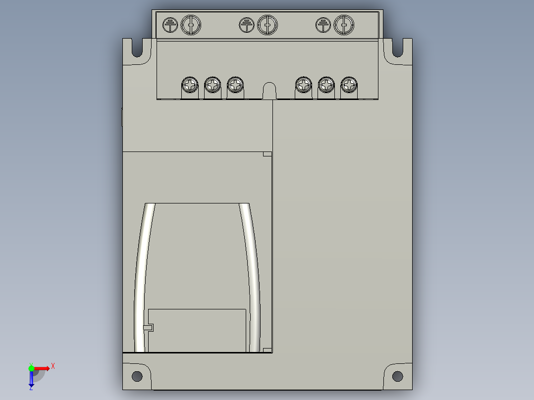 变频器 MCADID0000909_3D-CAD俯视图
