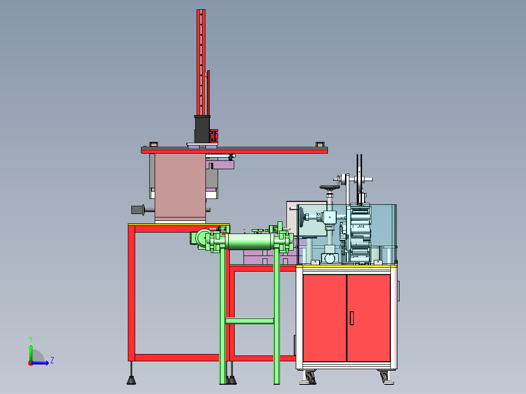 手机屏幕自动贴膜检测生产线sw17可编辑左视图