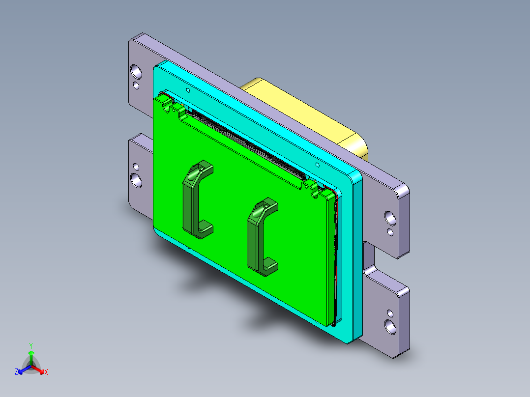 四轴笔记本电脑外壳精铣外形治具模型三维+CAD