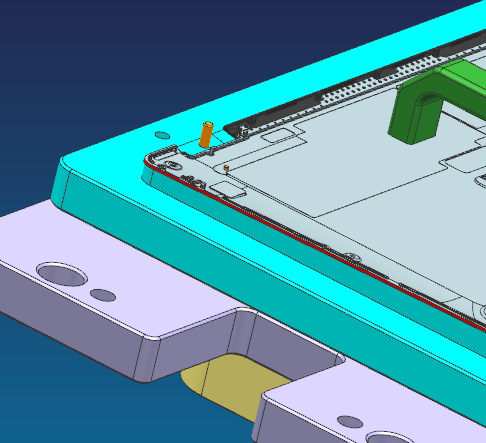 四轴笔记本电脑外壳精铣外形治具模型三维+CAD