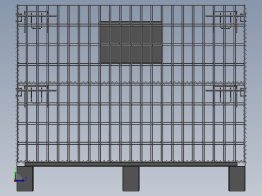 自动化立体仓库3D模左视缩略图