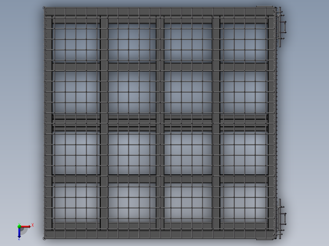 自动化立体仓库3D模俯视图