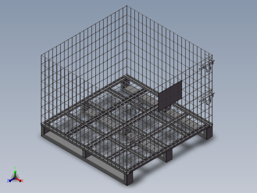自动化立体仓库3D模正等轴测缩略图