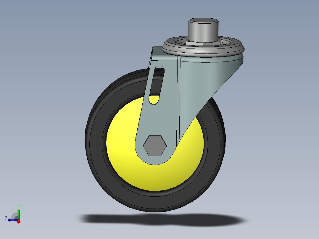 万向轮、脚轮(113)主视图