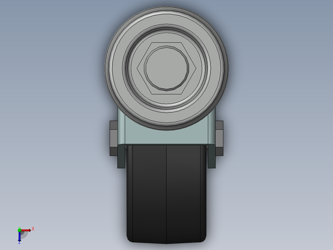 万向轮、脚轮(113)俯视图