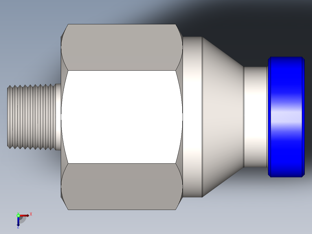 气动快速管接头PC04-M5[PC06-M5]俯视图