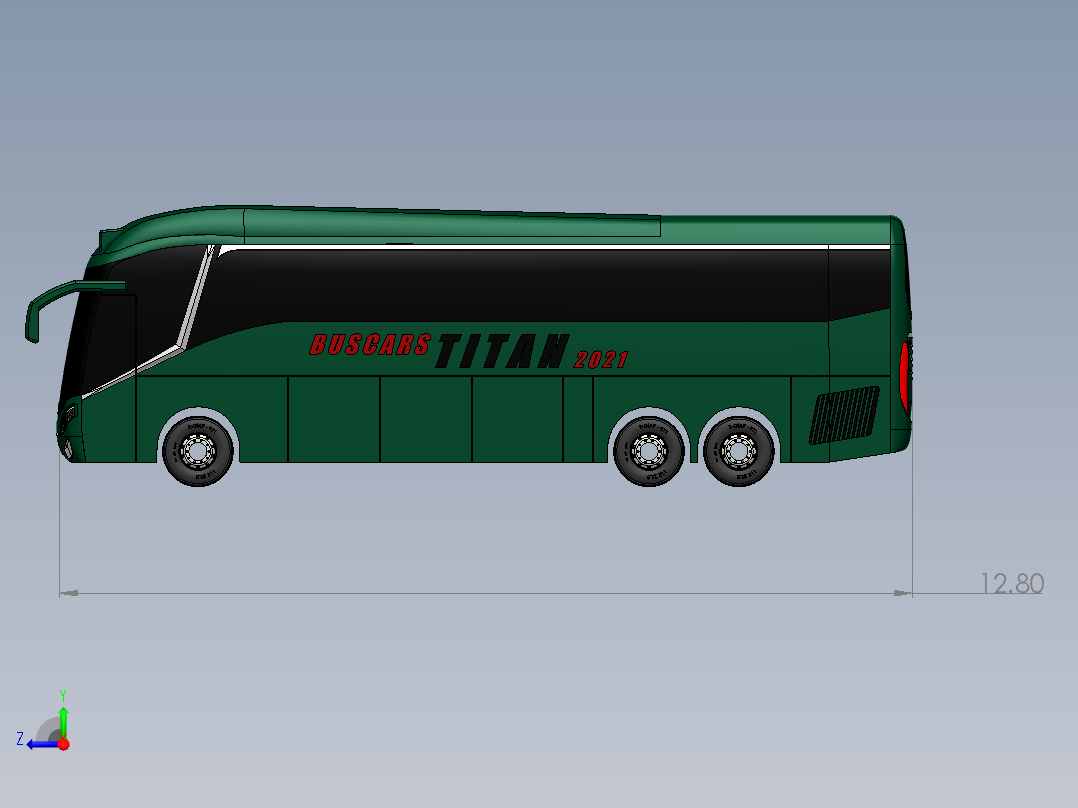 客车、公交车(3)右视图