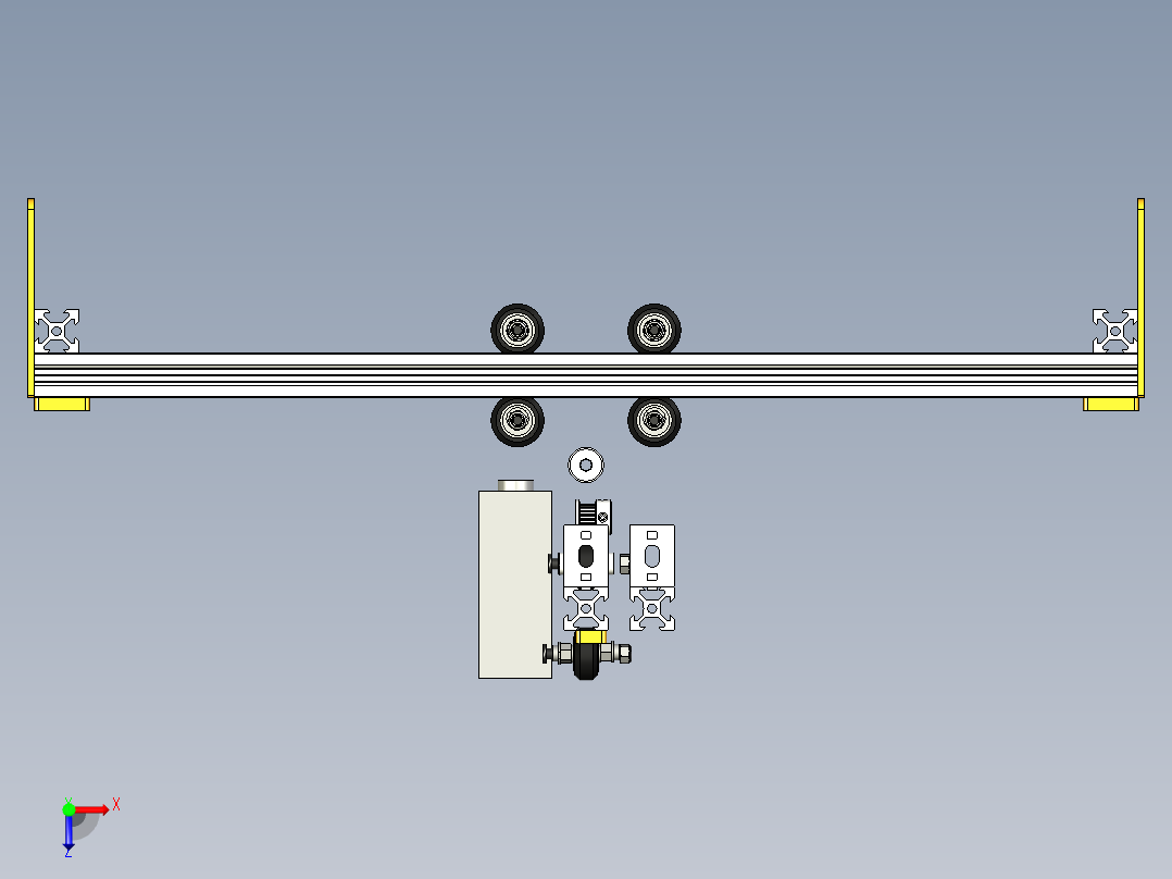 B2004863-激光切割机俯视图