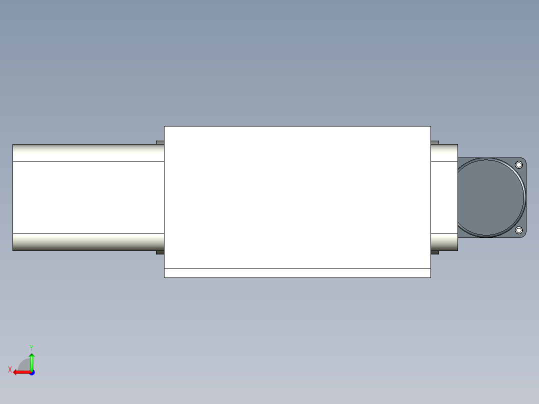 伸缩机构后视图