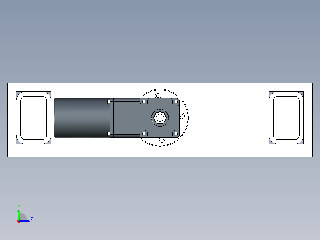 伸缩机构左视图