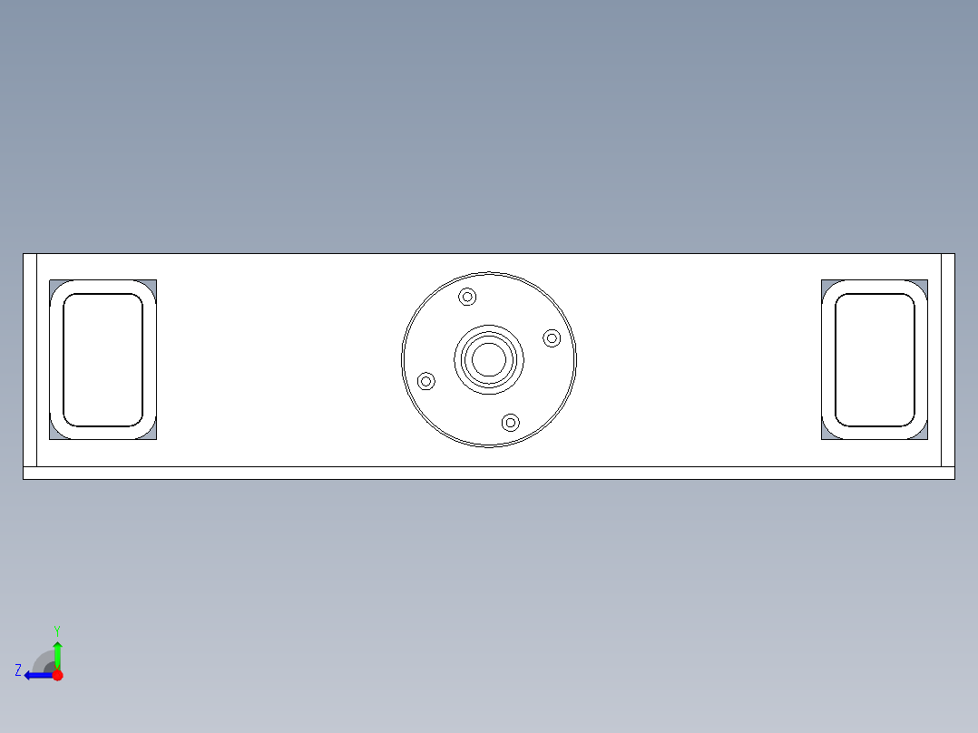 伸缩机构右视图