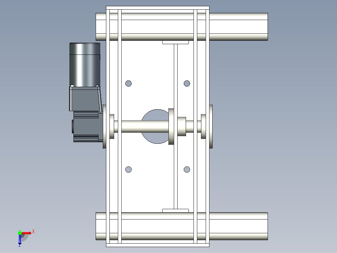 伸缩机构俯视图