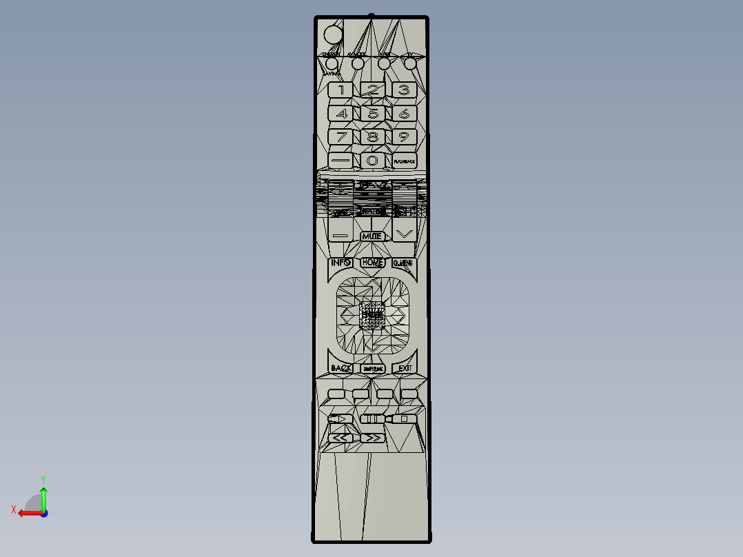 遥控器、遥控板(18)后视图