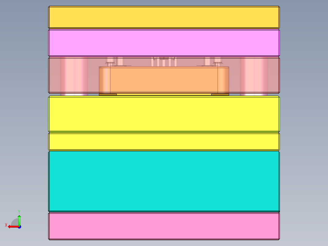 注塑模具、模具(58)后视图