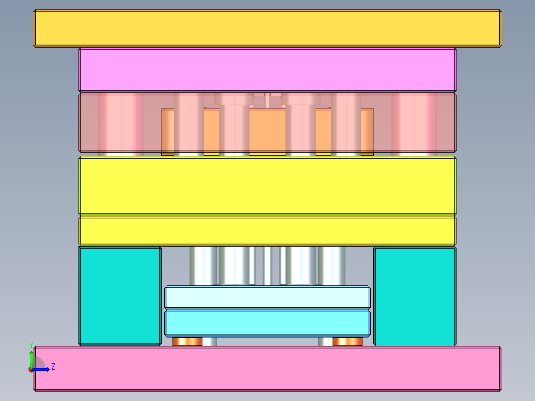 注塑模具、模具(58)左视图
