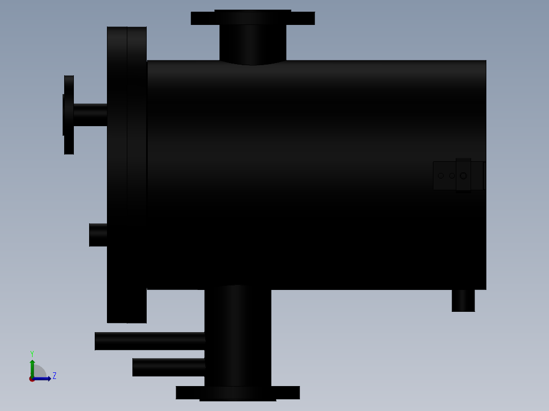 洗气液封装置左视图